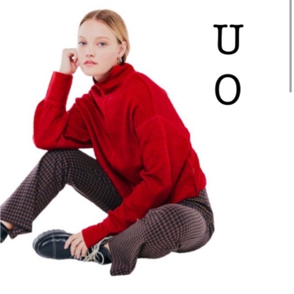 Urban Outfitters Tia Turtleneck Red Sweater